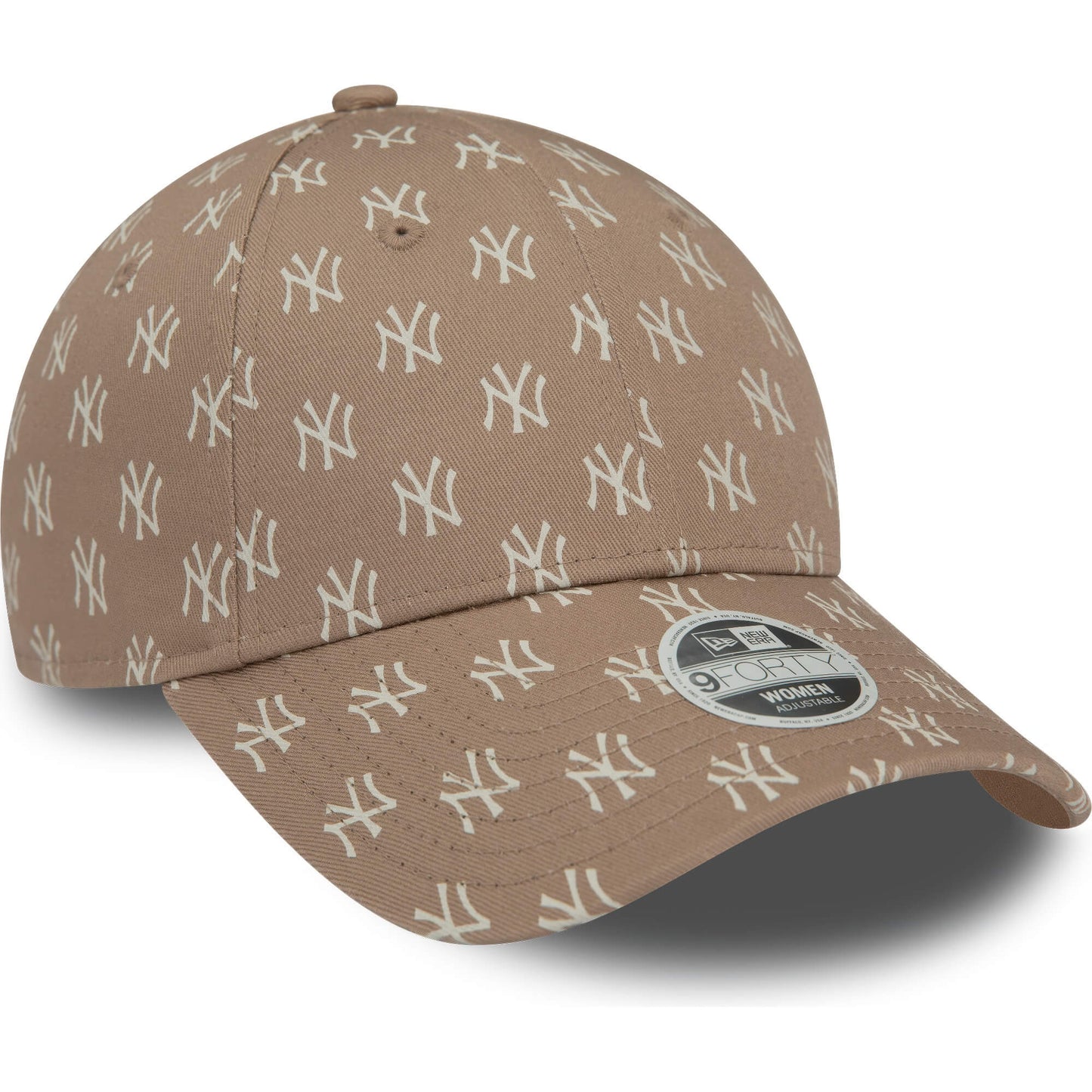 Šiltovka New Era 940W MLB New York Yankees Womens Monogram Brown 9FORTY Adjustable Cap hnedá