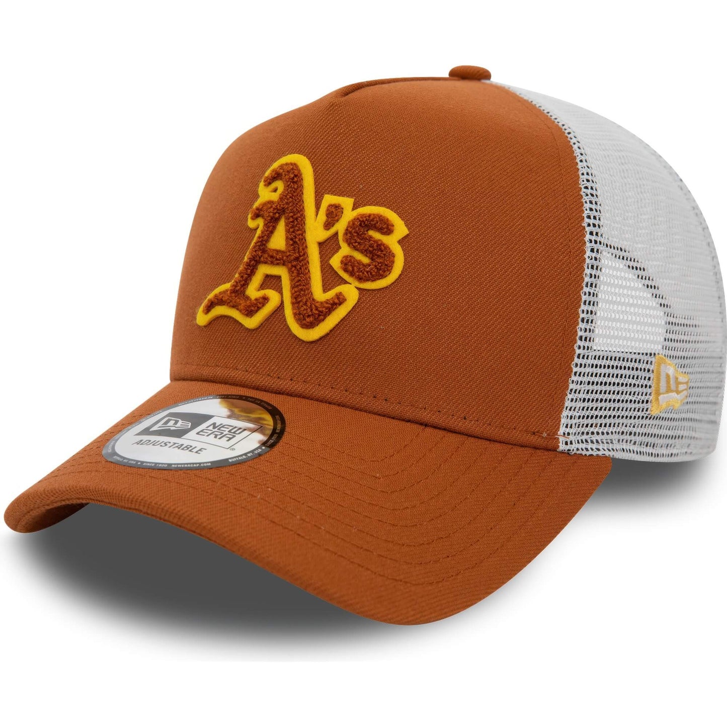 Šiltovka New Era 940 MLB Oakland Athletics Boucle Brown Trucker Cap hnedá