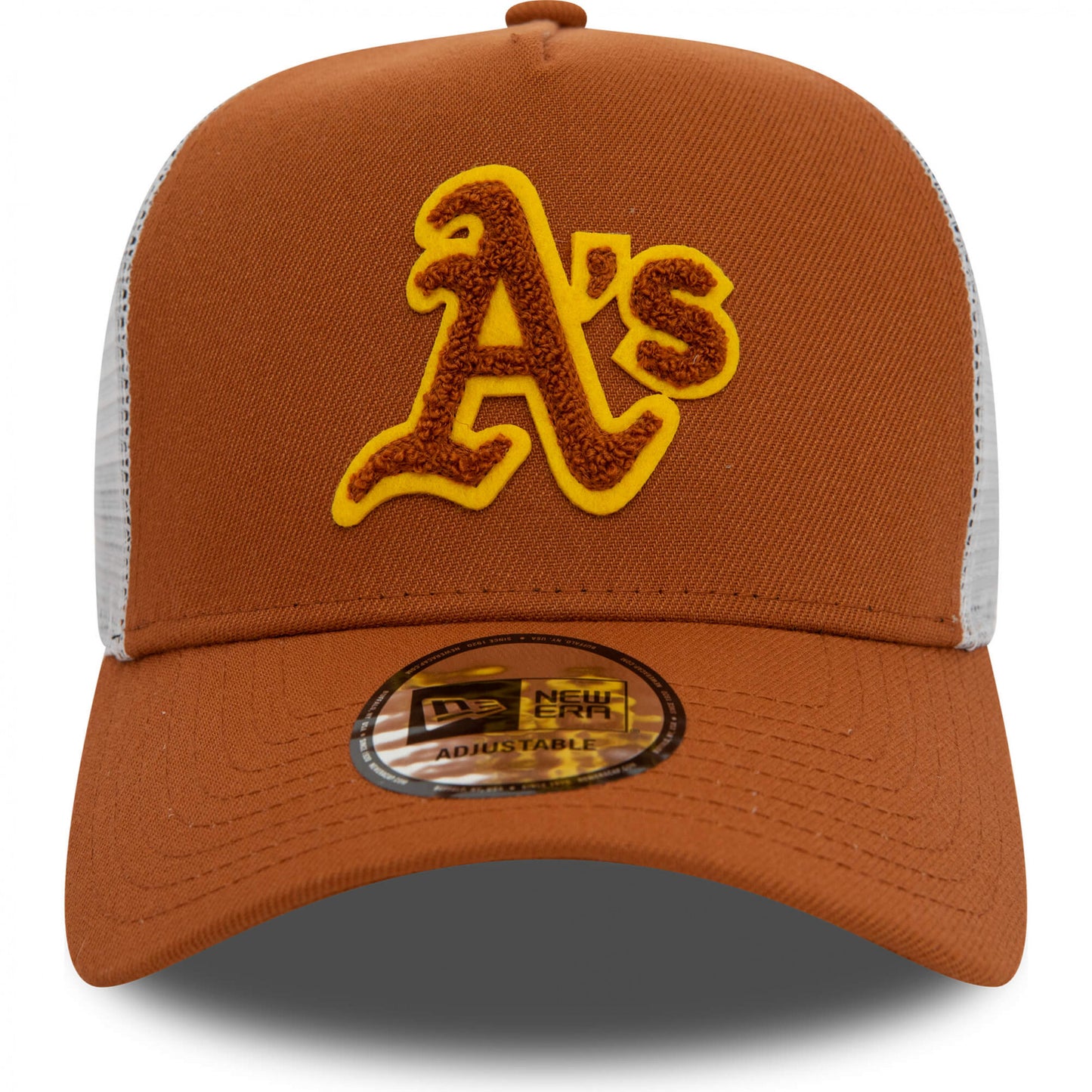 Šiltovka New Era 940 MLB Oakland Athletics Boucle Brown Trucker Cap hnedá