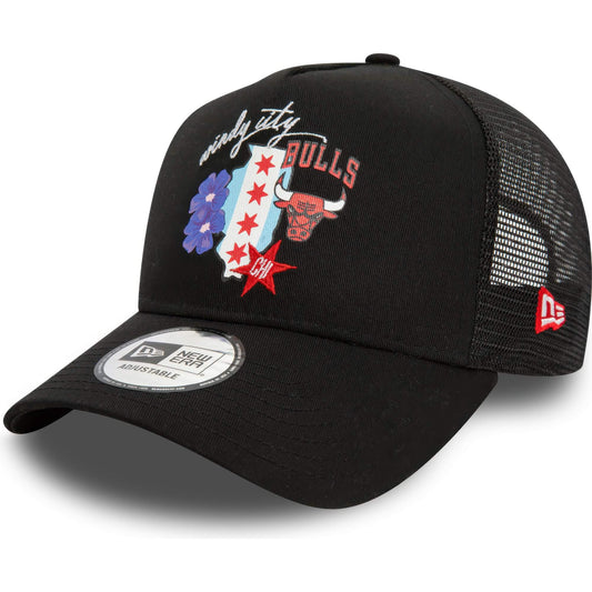 Šiltovka New Era 940 Af Trucker Chicago Bulls NBA Team Logo Black A-Frame Trucker Cap čierna