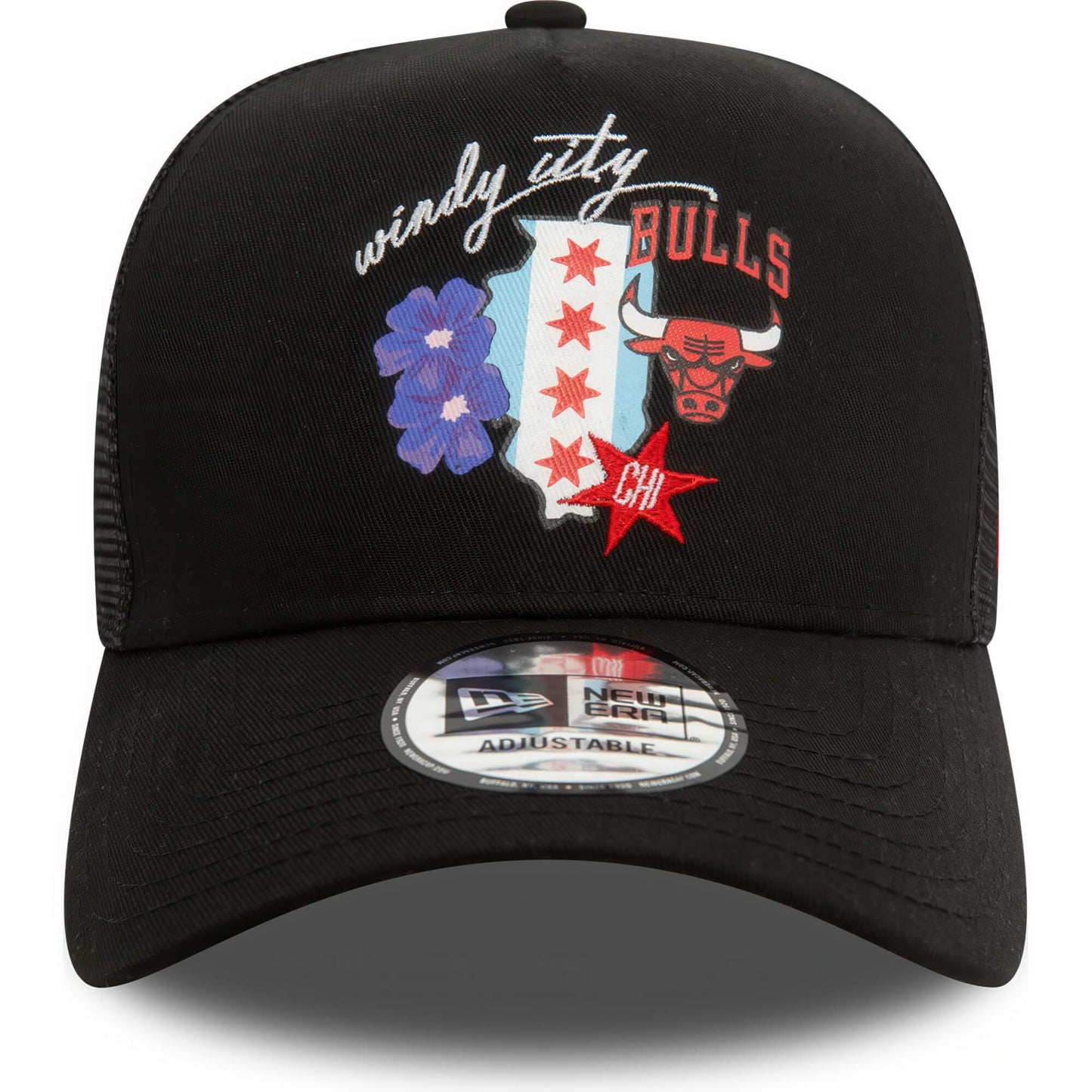 Šiltovka New Era 940 Af Trucker Chicago Bulls NBA Team Logo Black A-Frame Trucker Cap čierna