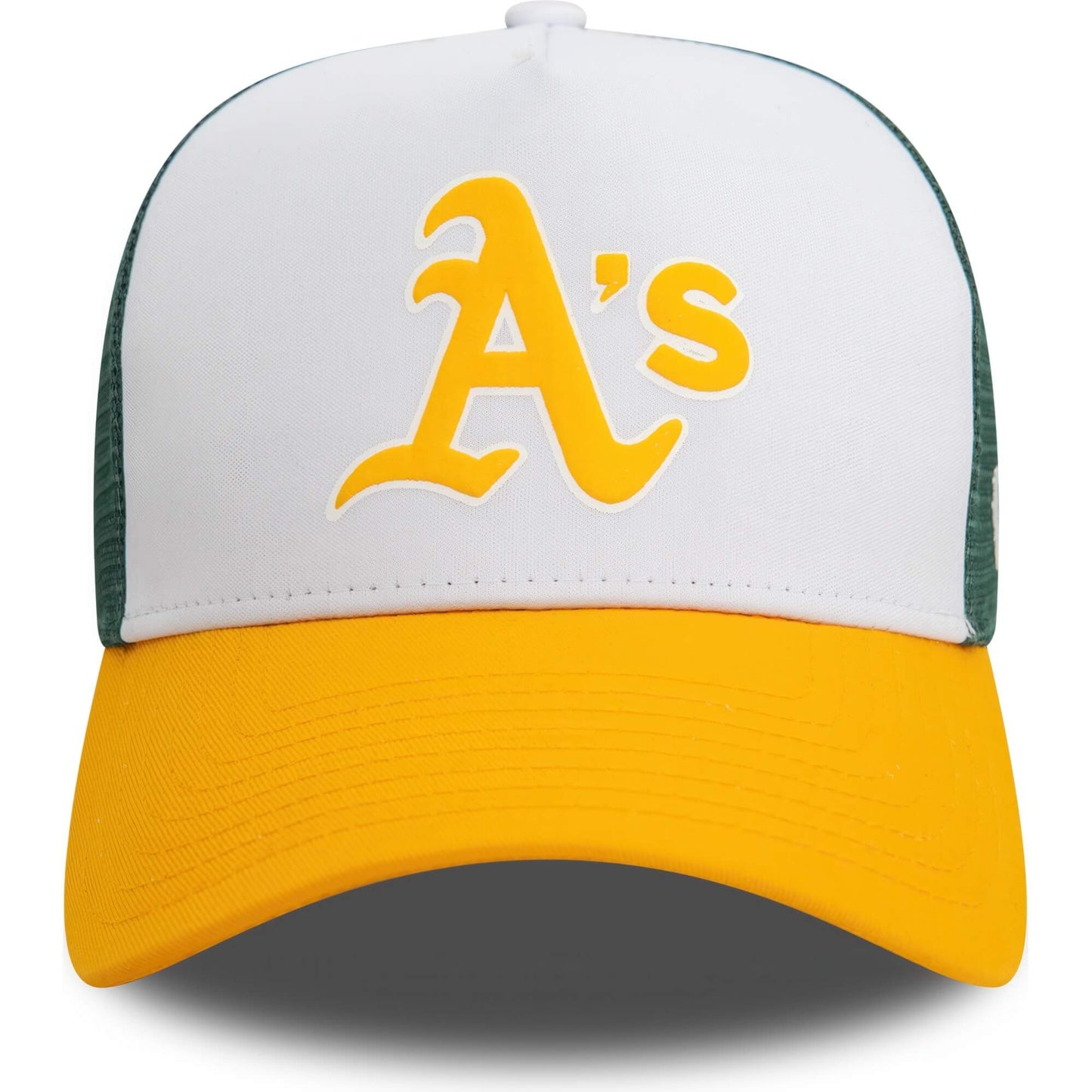 Šiltovka so sieťkou New Era 940 Af Trucker Oakland Athletics MLB Logo Dark Yellow A-Frame Trucker Cap žltá