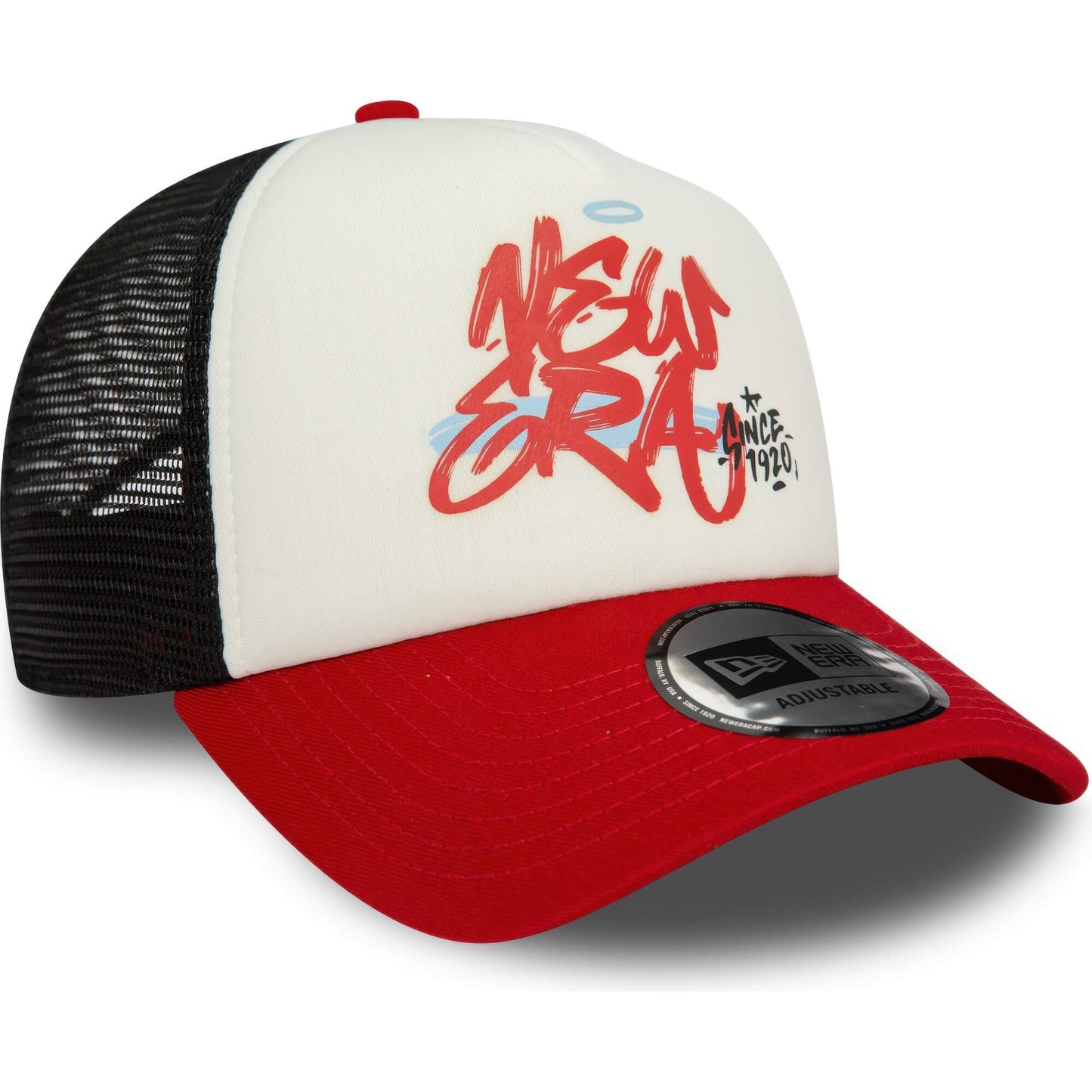 Detská šiltovka New Era 940K Af Trucker Youth Graffiti Red A-Frame Trucker Cap červená