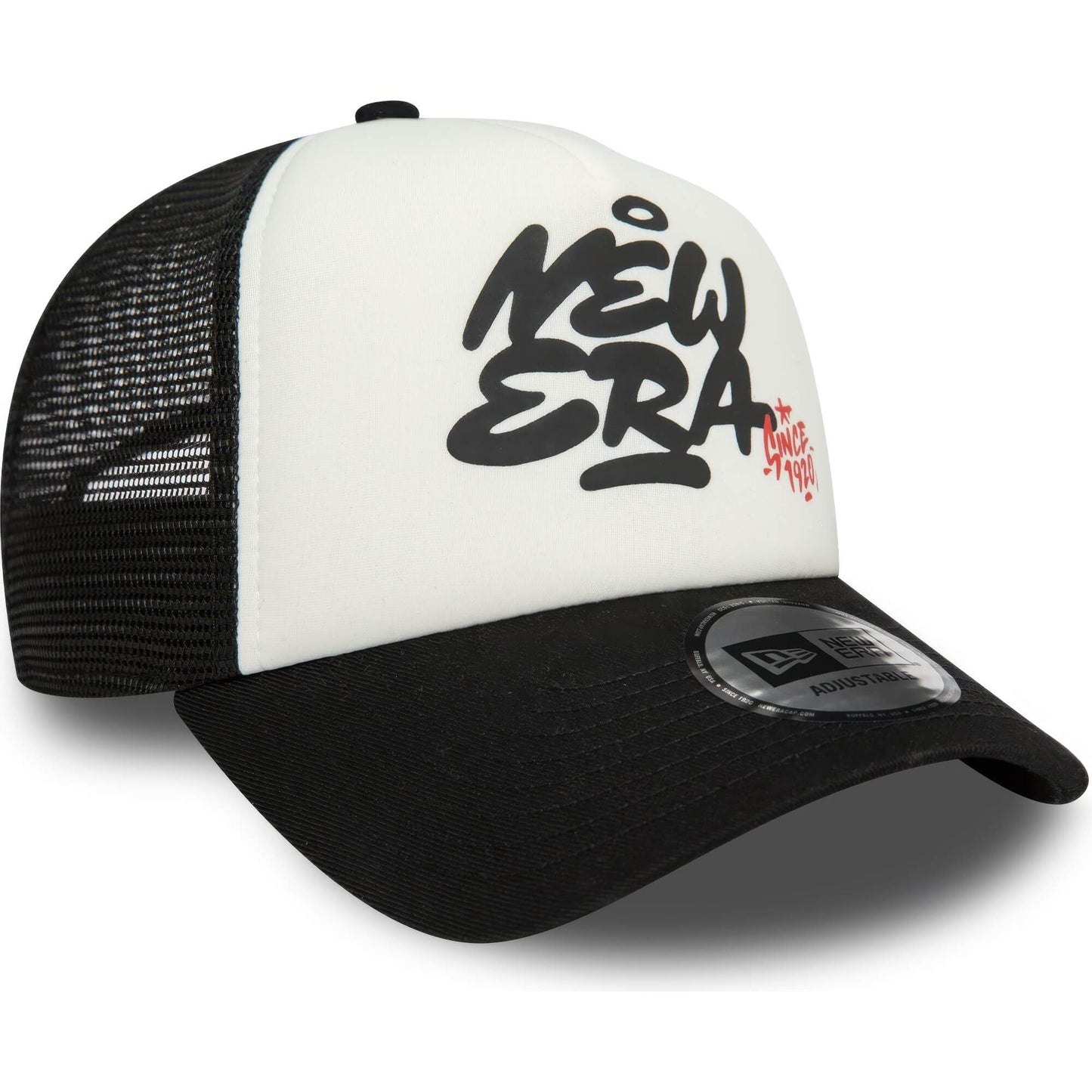 Detská šiltovka so sieťkou New Era 940K Af Trucker Youth Graffiti Black A-Frame Trucker Cap čierna