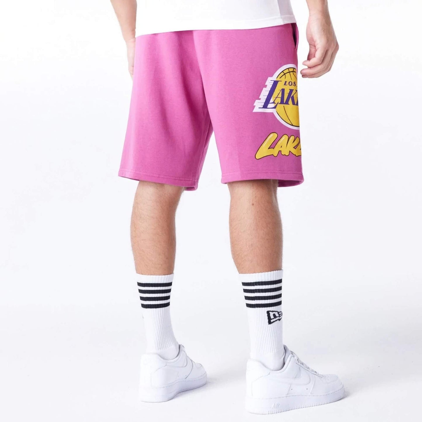 Kraťasy NEW ERA LA Lakers NBA Bubble Script Purple Shorts fialové