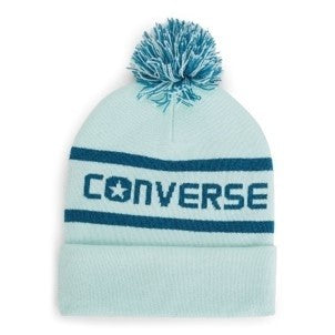 CONVERSE WORDMARK POM KNIT - BLUE