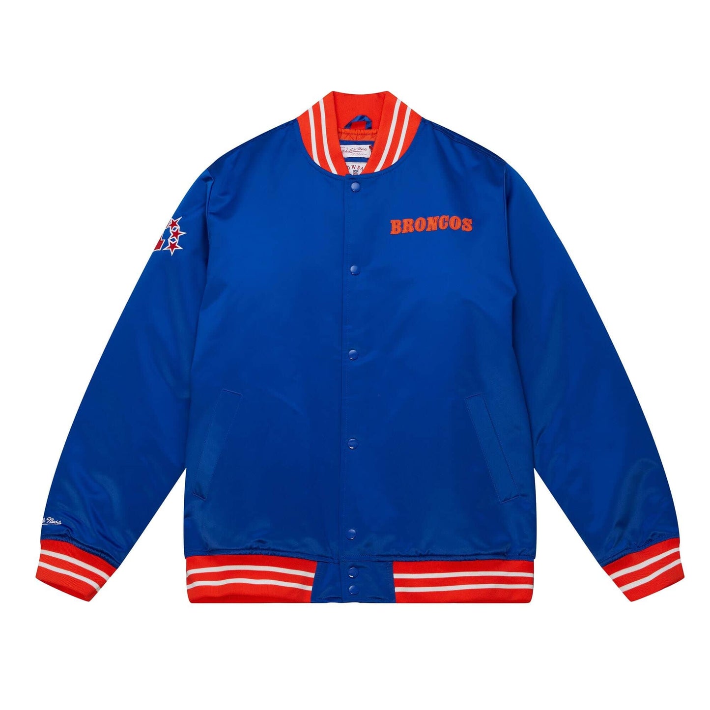 Mitchell & Ness Heavyweight Satin Jacket Denver Broncos Royal