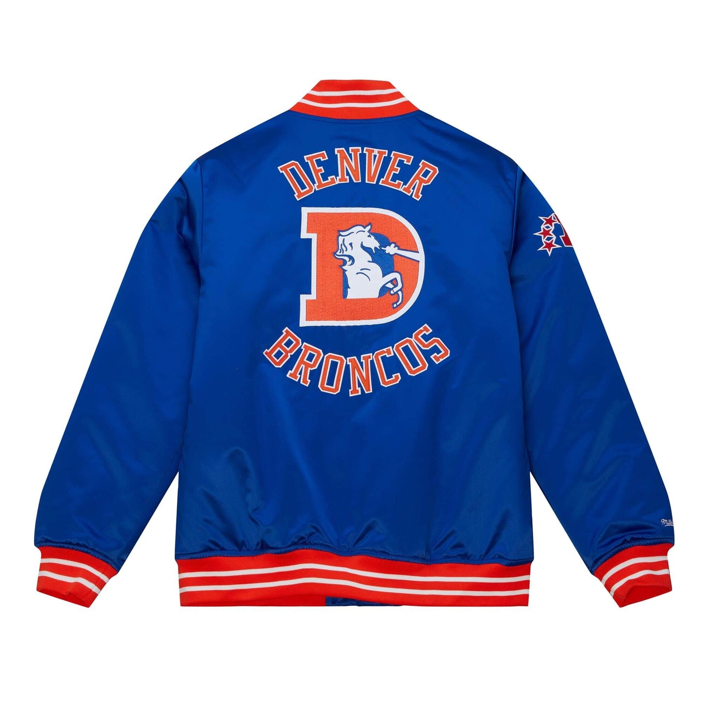 Mitchell & Ness Heavyweight Satin Jacket Denver Broncos Royal