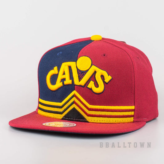 Mitchell & Ness Hwc Short Spilt Snapback Cleveland Cavaliers Maroon