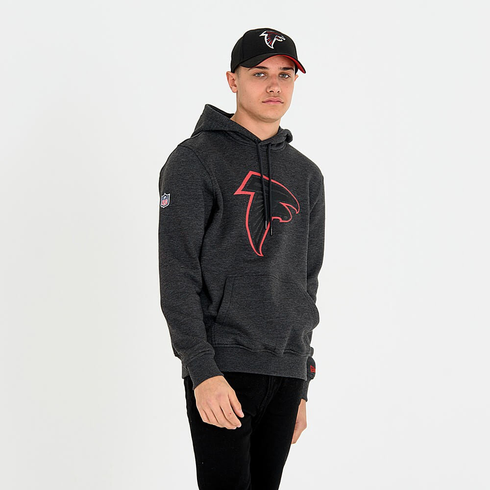 Mikina s kapucňou New Era Mikina NFL Fan Pack Hoody Atlanta Falcons tmavošedá