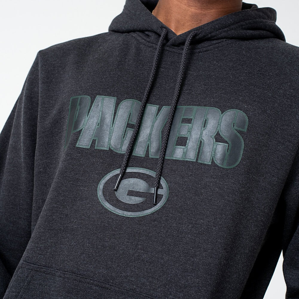 Mikina s kapucňou New Era NFL Pull Over Hoody Green Bay Packers tmavošedá