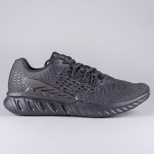 PEAK RUNNING SHOES BLACK MELANGE GREY