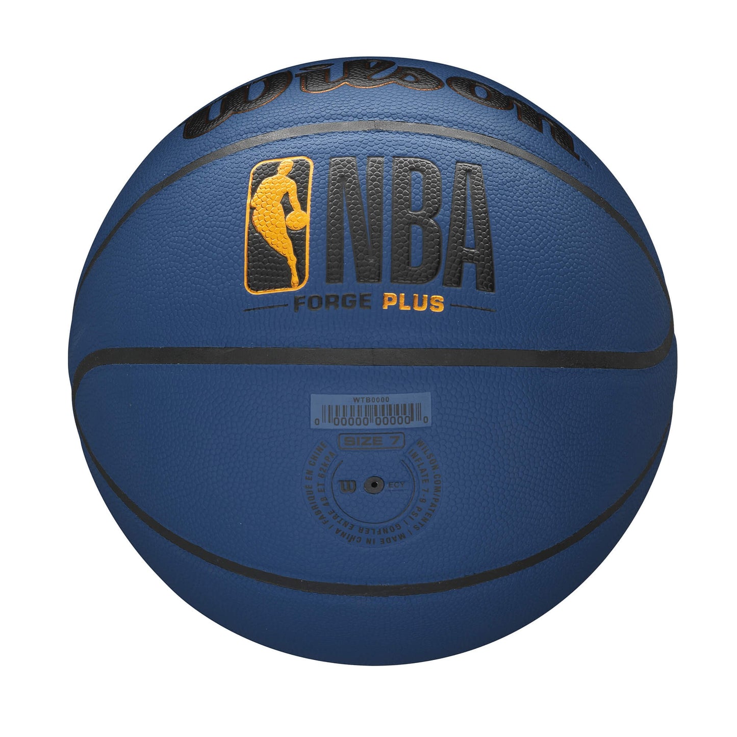 Basketbalová lopta Wilson NBA Forge Plus Basketball Deep Navy (veľkosť 7) tmavomodrá