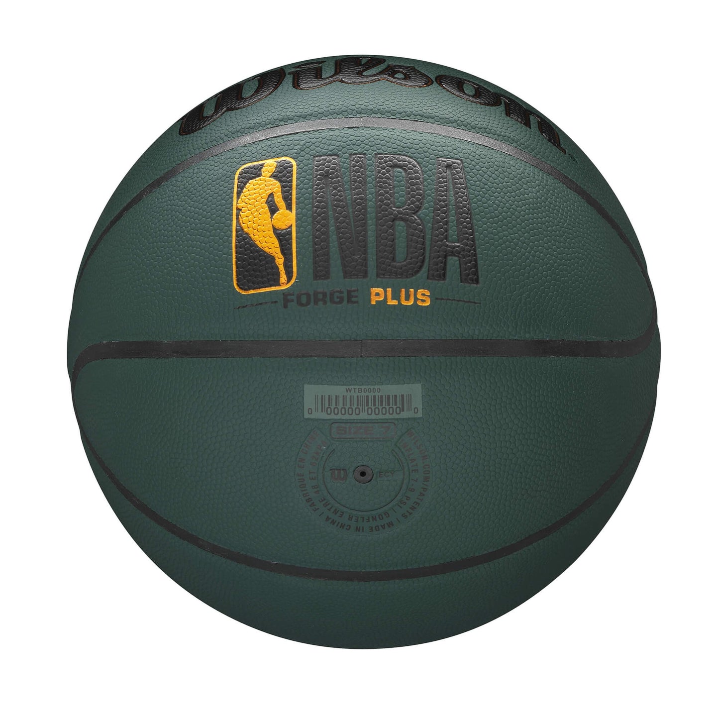 Basketbalová lopta Wilson NBA Forge Plus Basketball Forest Green (veľkosť 7) tmavozelená