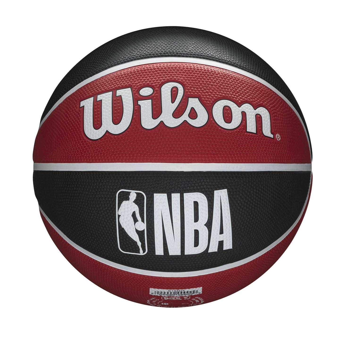 Basketbalová lopta Wilson NBA Team Tribute Chicago Bulls (veľkosť 7) čierna/červená