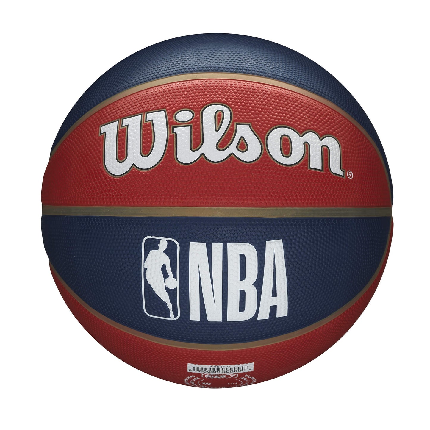 Basketbalová lopta Wilson NBA Team Tribute New Orleans Pelicans (veľkosť 7) červená/tmavomodrá