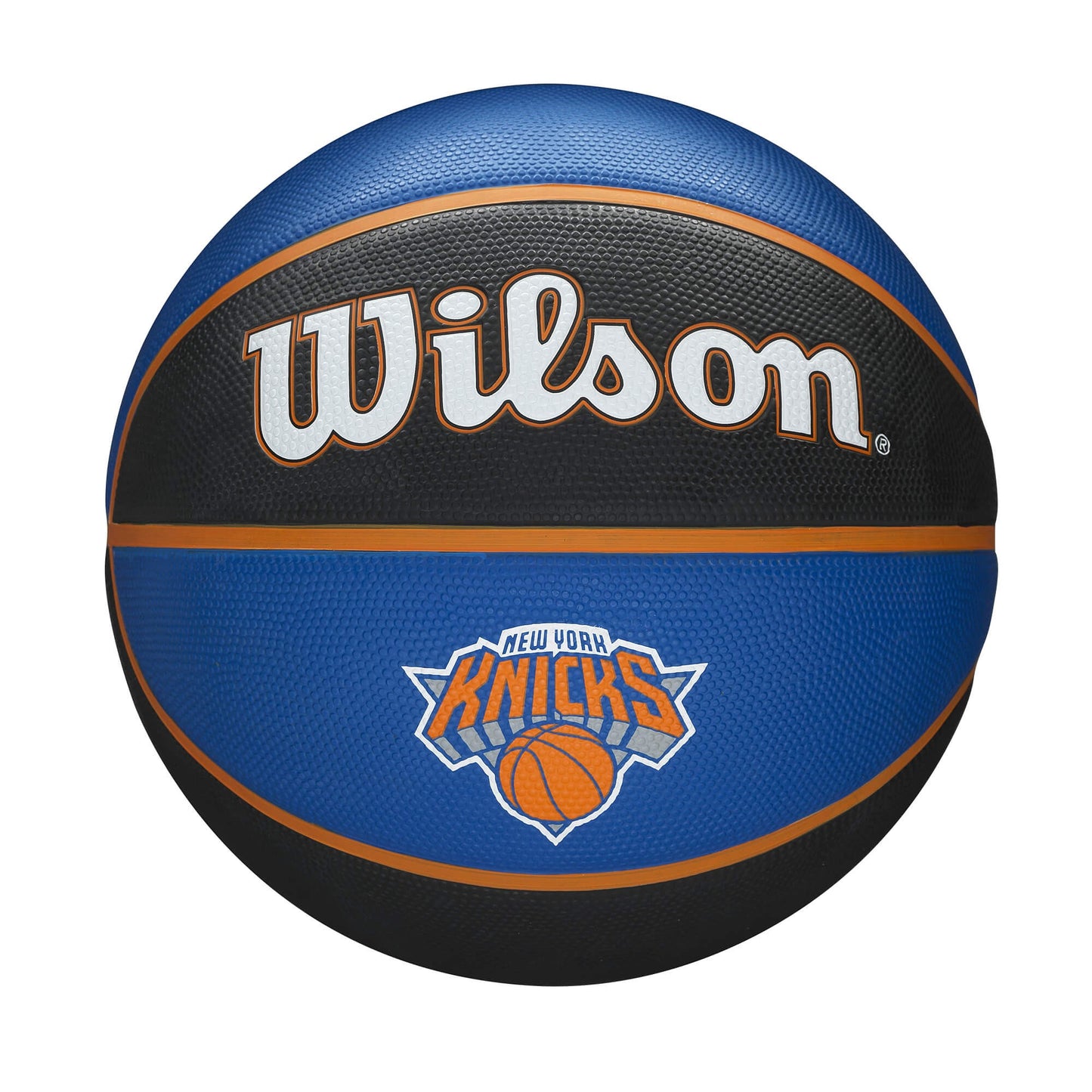 Basketbalová lopta Wilson NBA Team Tribute New York Knicks (veľkosť 7) čierna/modrá