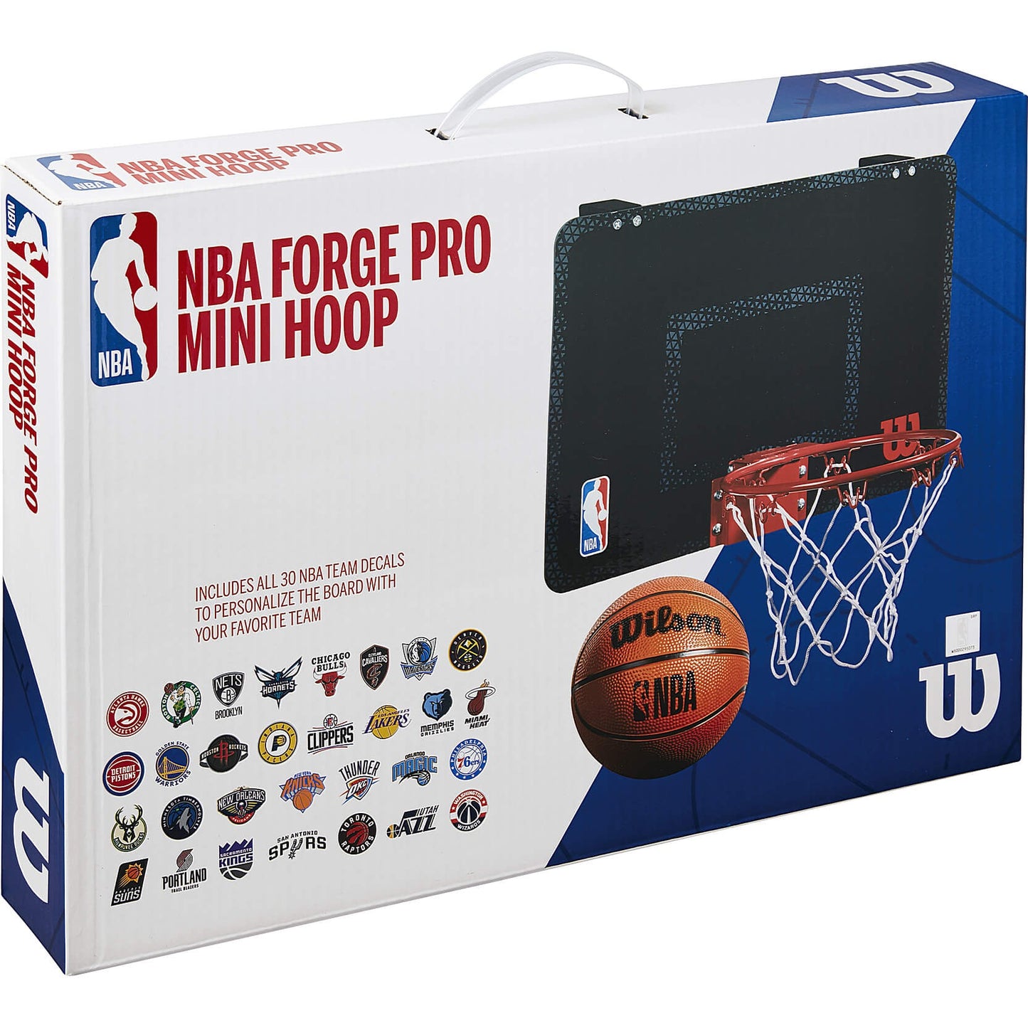 Wilson NBA Forge Team Mini Hoop (+ 30 Team Stickers)