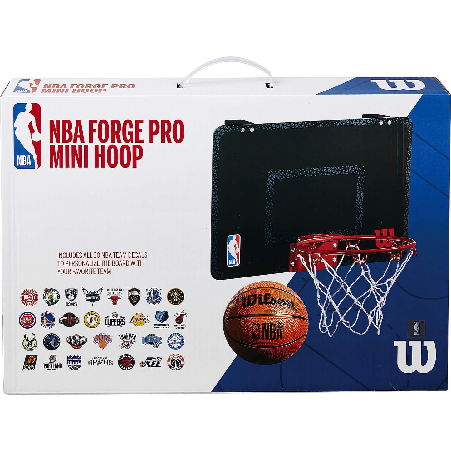 Wilson NBA Forge Team Mini Hoop (+ 30 Team Stickers)