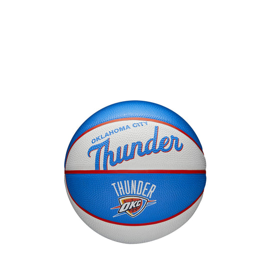 Basketbalová lopta Wilson NBA Team Retro Mini Oklahoma City Thunder (veľkosť 3)