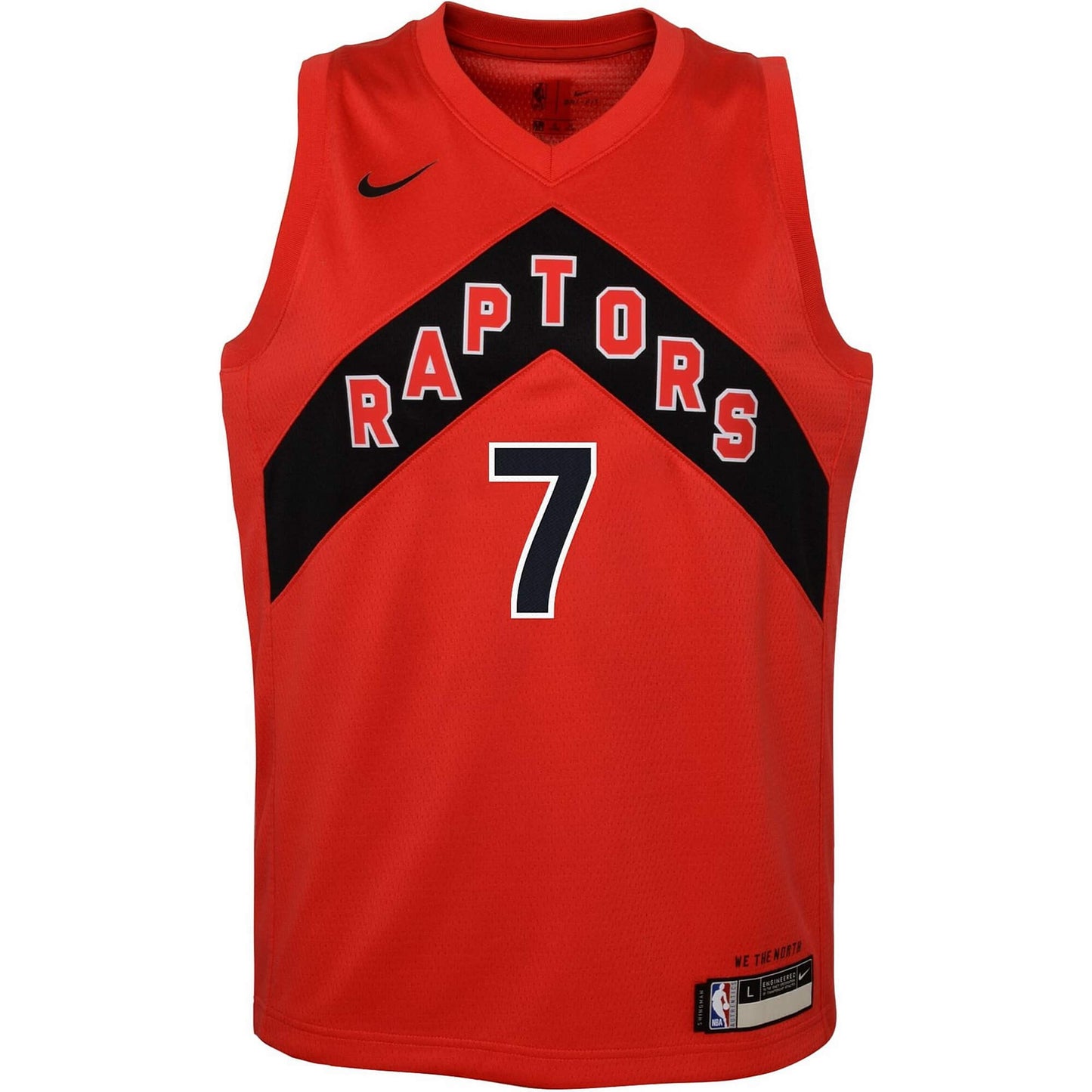 Detský basketbalový dres Nike NBA Kids Swingman Icon Jersey Player Toronto Raptors Kyle Lowry 7 červený