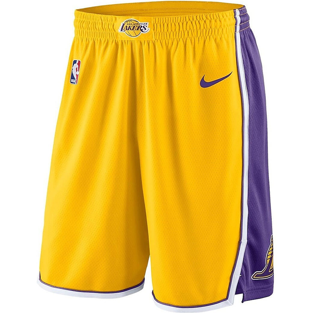 Nike Kids Boys Icon Swingman Short Los Angeles Lakers Yellow (Pre Deti 8-20 Rokov)