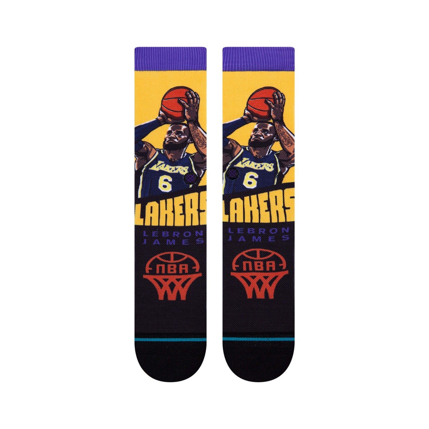 Stance Nba Crew Graded Lebron Gold