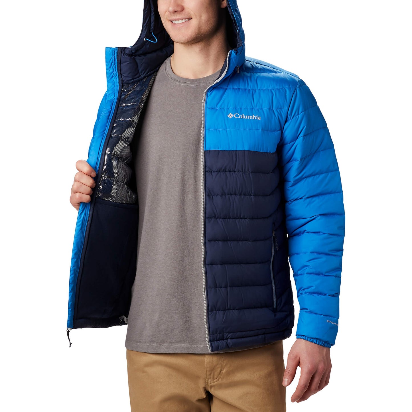 Columbia Powder Lite™ Hooded Jacket Collegiate Navy/Azure Blue