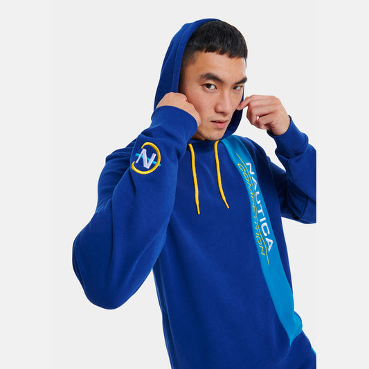 Mikina s kapucňou Nautica Depths OH Hoody tmavomodrá