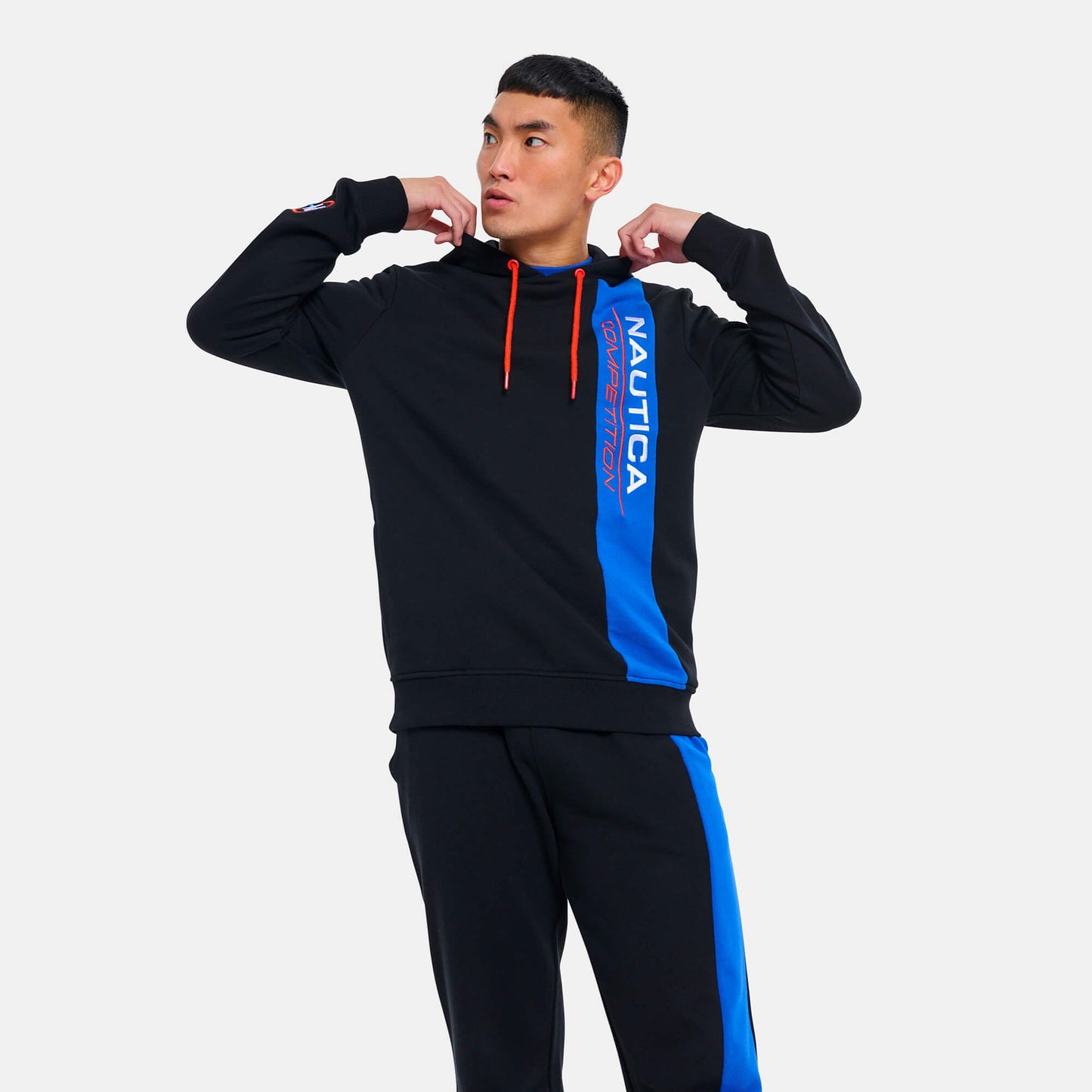 Mikina s kapucňou Nautica Depths OH Hoody čierna