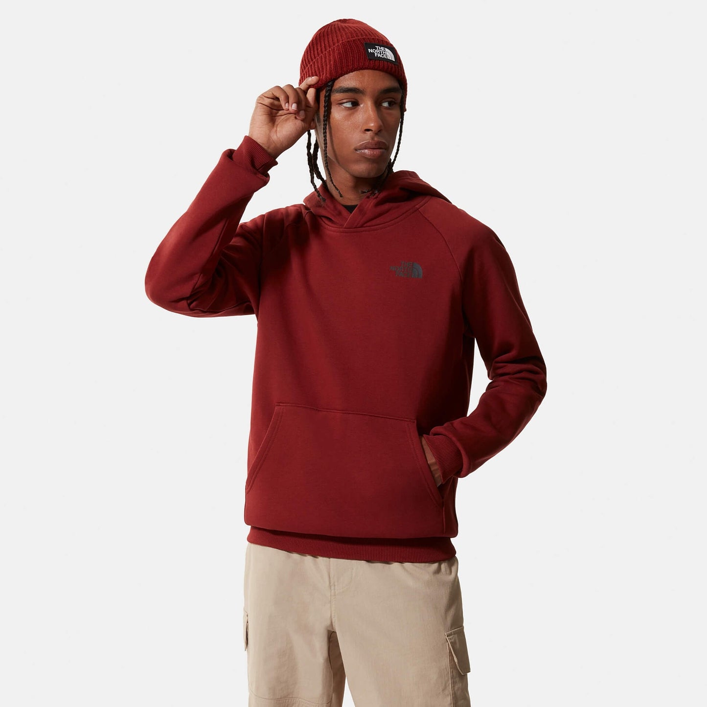 The North Face Raglan Redbox Hoodie Bordeaux