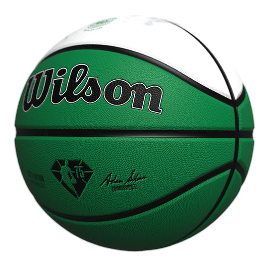 Basketbalová lopta Wilson NBA Team City Collector Boston Celtics (veľkosť 7) zelená