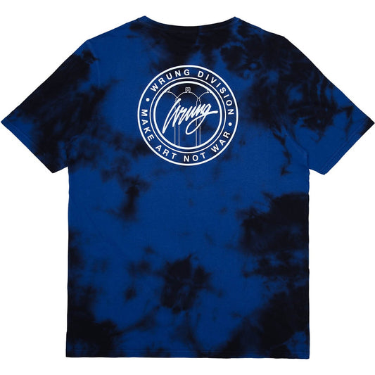 WRUNG MAKE TEE BLUE TIE & DYE