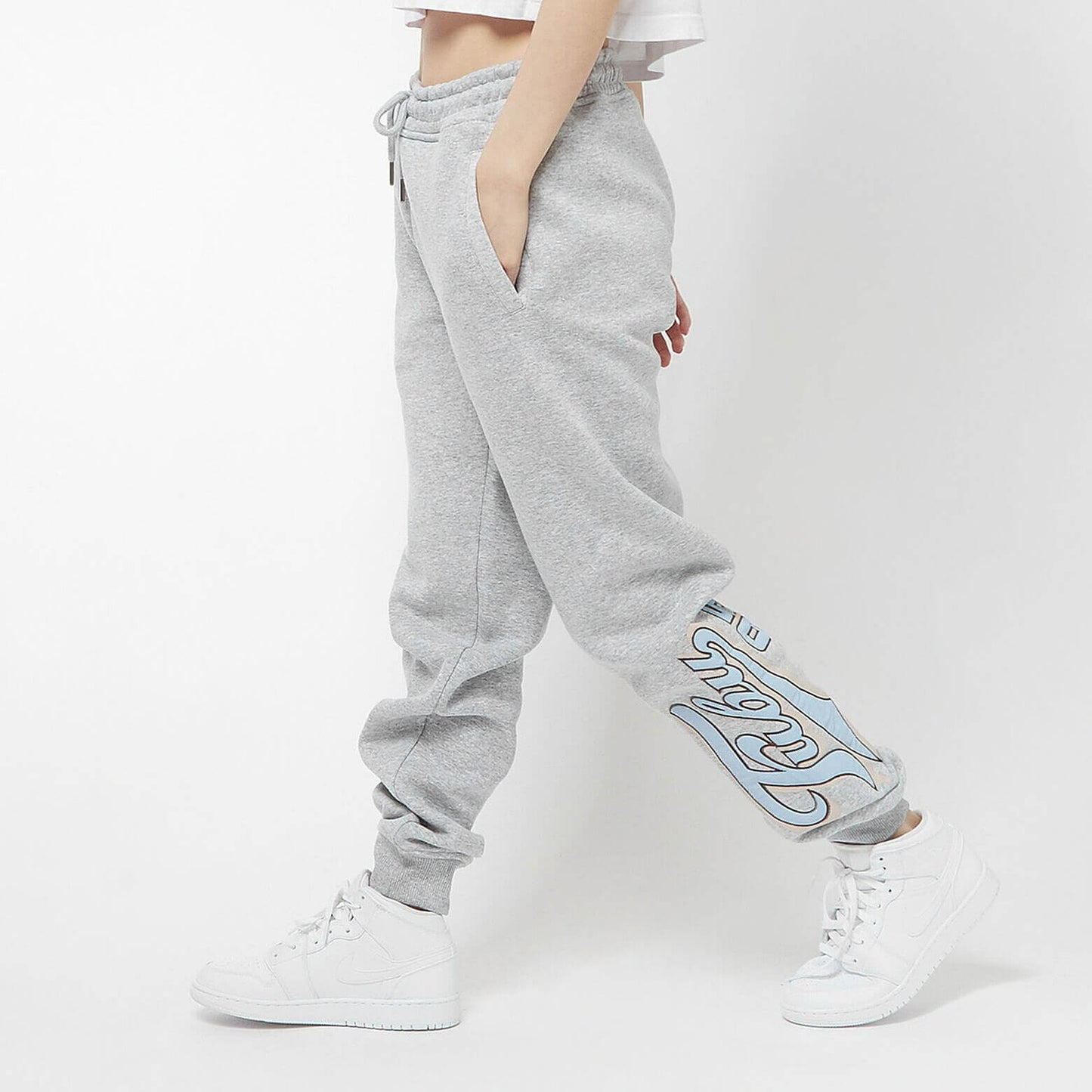 FUBU Varsity Jogger heather grey