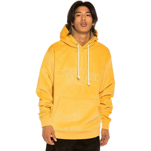 GRIMEY WEAR AGED RUM CORDUROY HOODIE MUSTARD