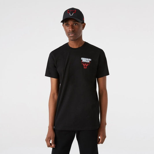 NEW ERA tričko NBA Neon tee CHICAGO BULLS Black