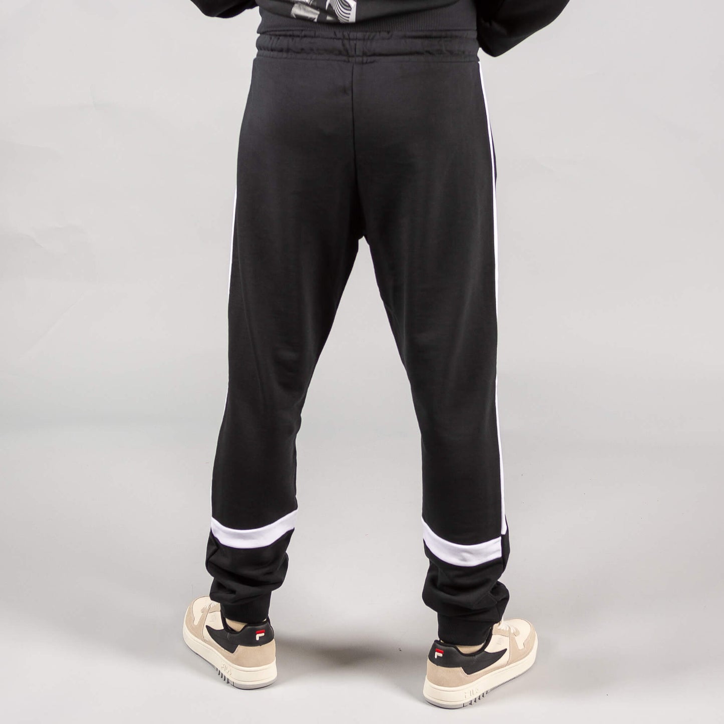 FILA DAVIS sweat pants black-bright white