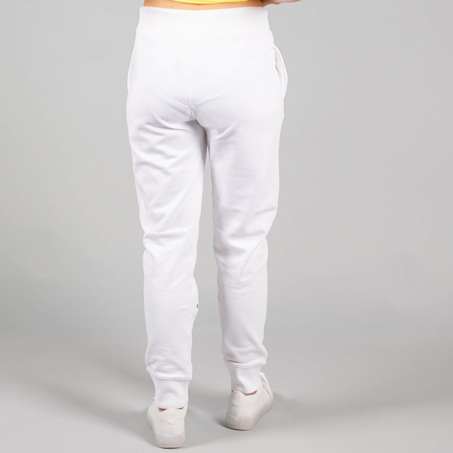 Champion Rib Cuff Pants White