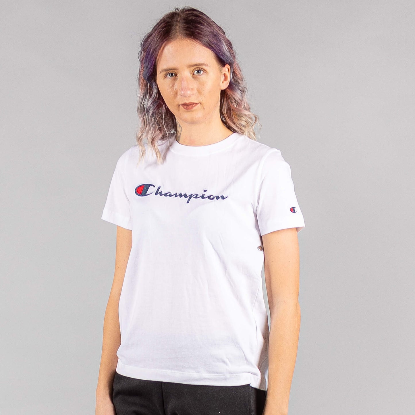 Champion Crewneck T-Shirt White