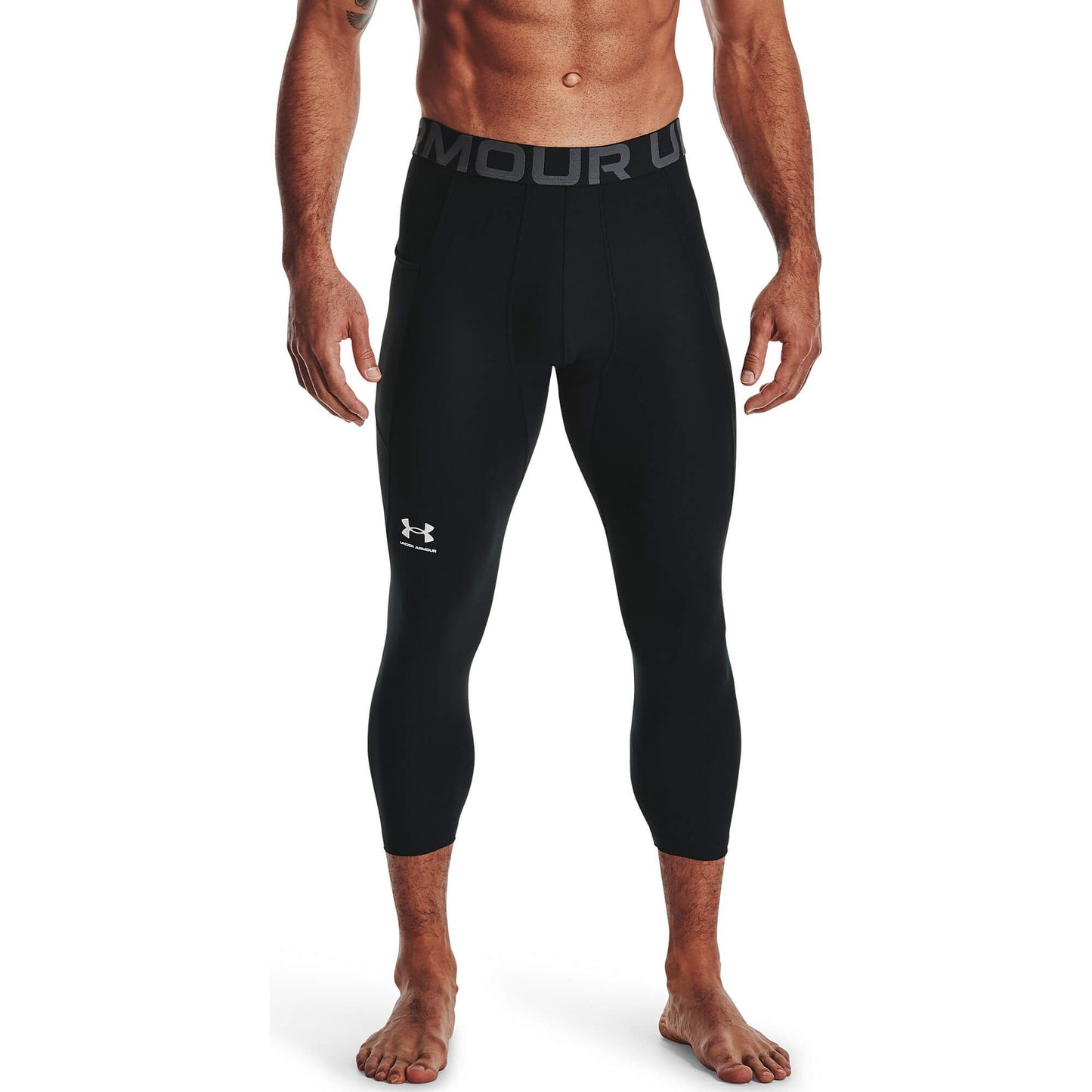 Pánske trojštvrťové kompresné legíny Under Armour HG Armour 3/4 Legging čierne