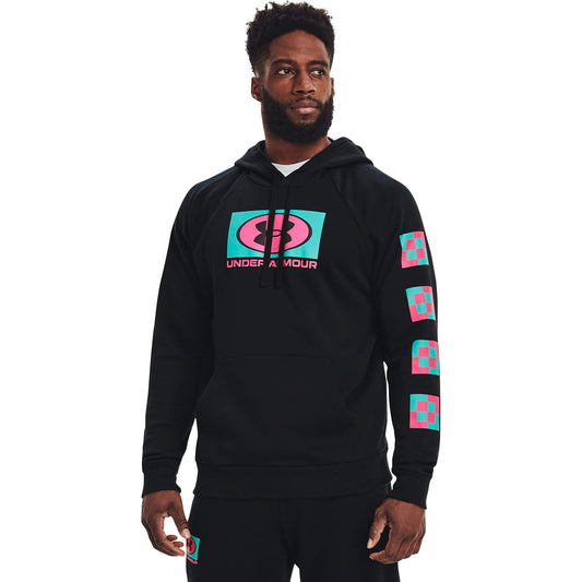 Under Armour UA RIVAL FLEECE GEO HOODIE Black