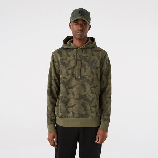 NEW ERA mikina MLB Geometric Camo hoody NEW YORK YANKEES Green