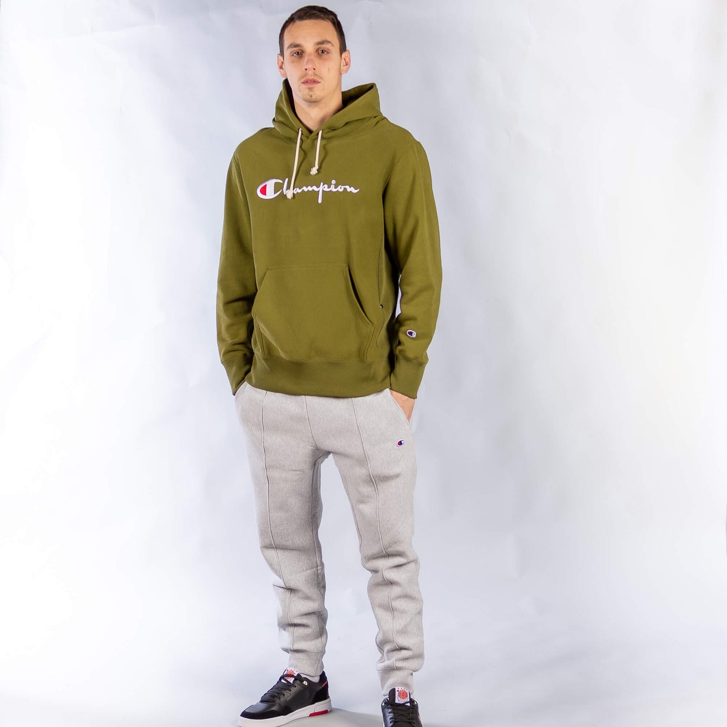 Champion Reverse Weave 1952 Hooded Sweatshirt Olive