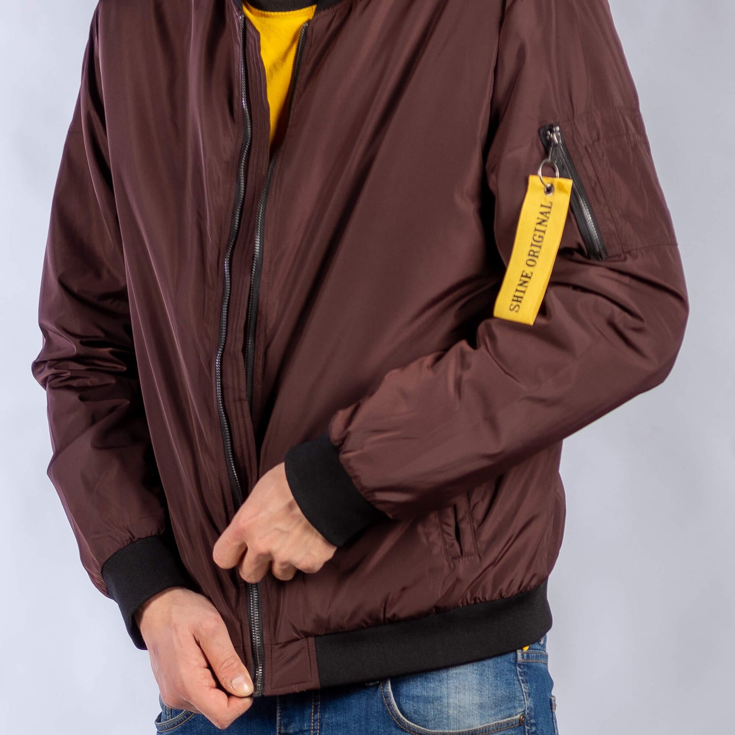 Shine Original Bomber Jacket Bordeaux