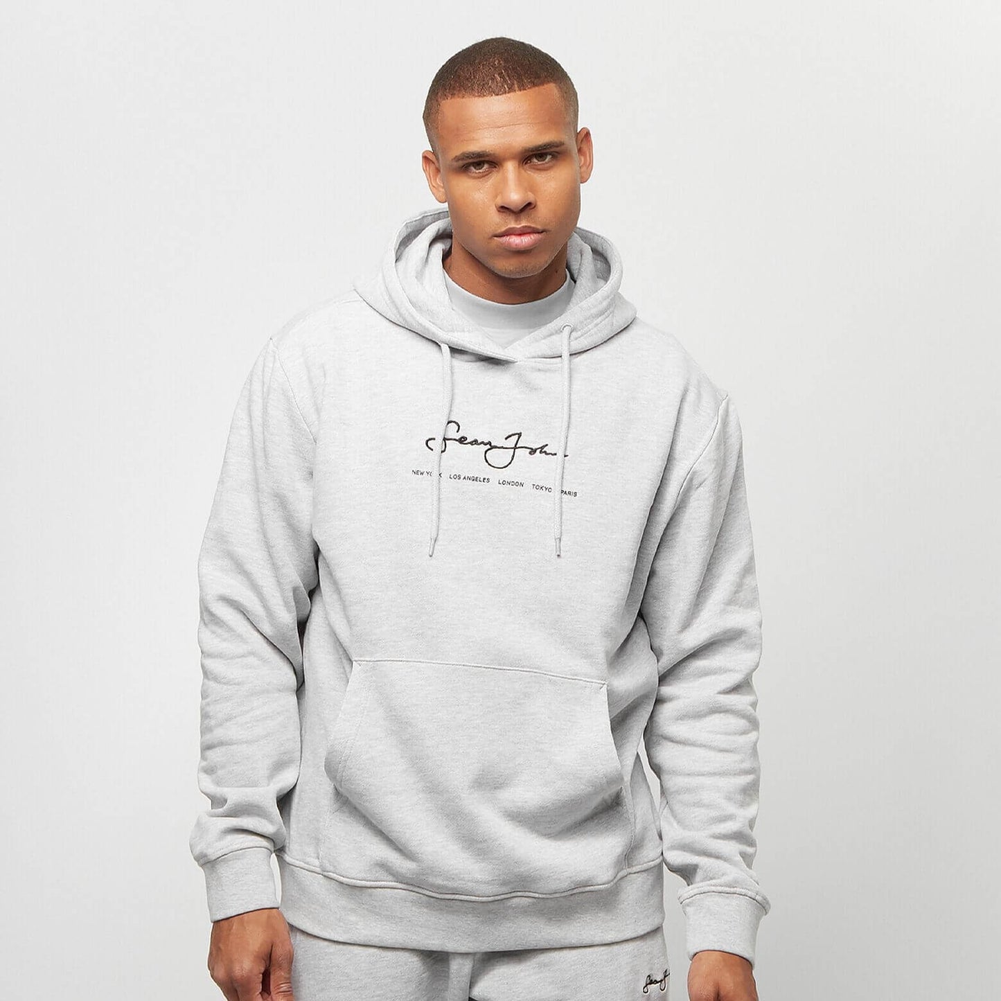 Sean John Classic Logo Essential Hoodie grey