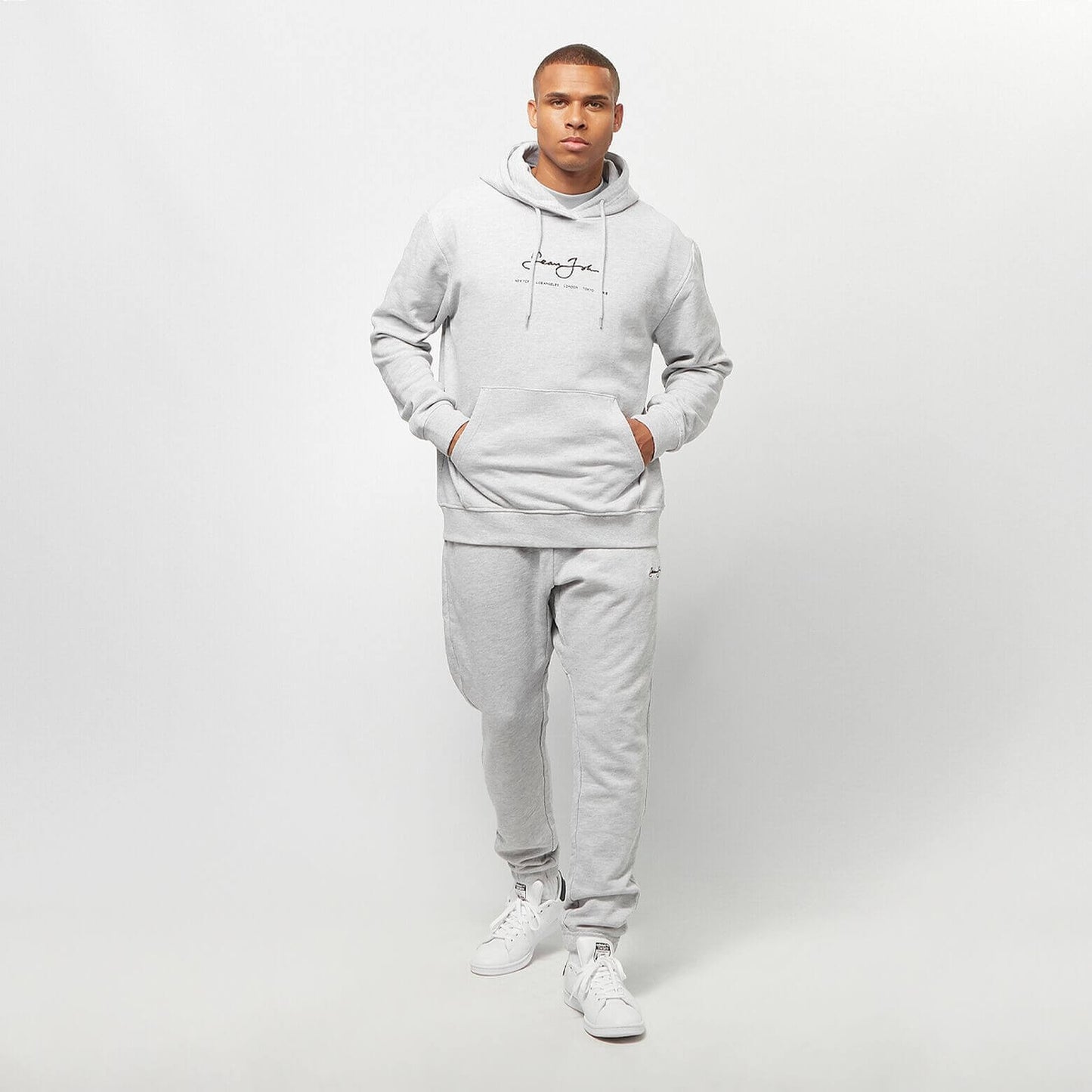 Sean John Classic Logo Essential Hoodie grey