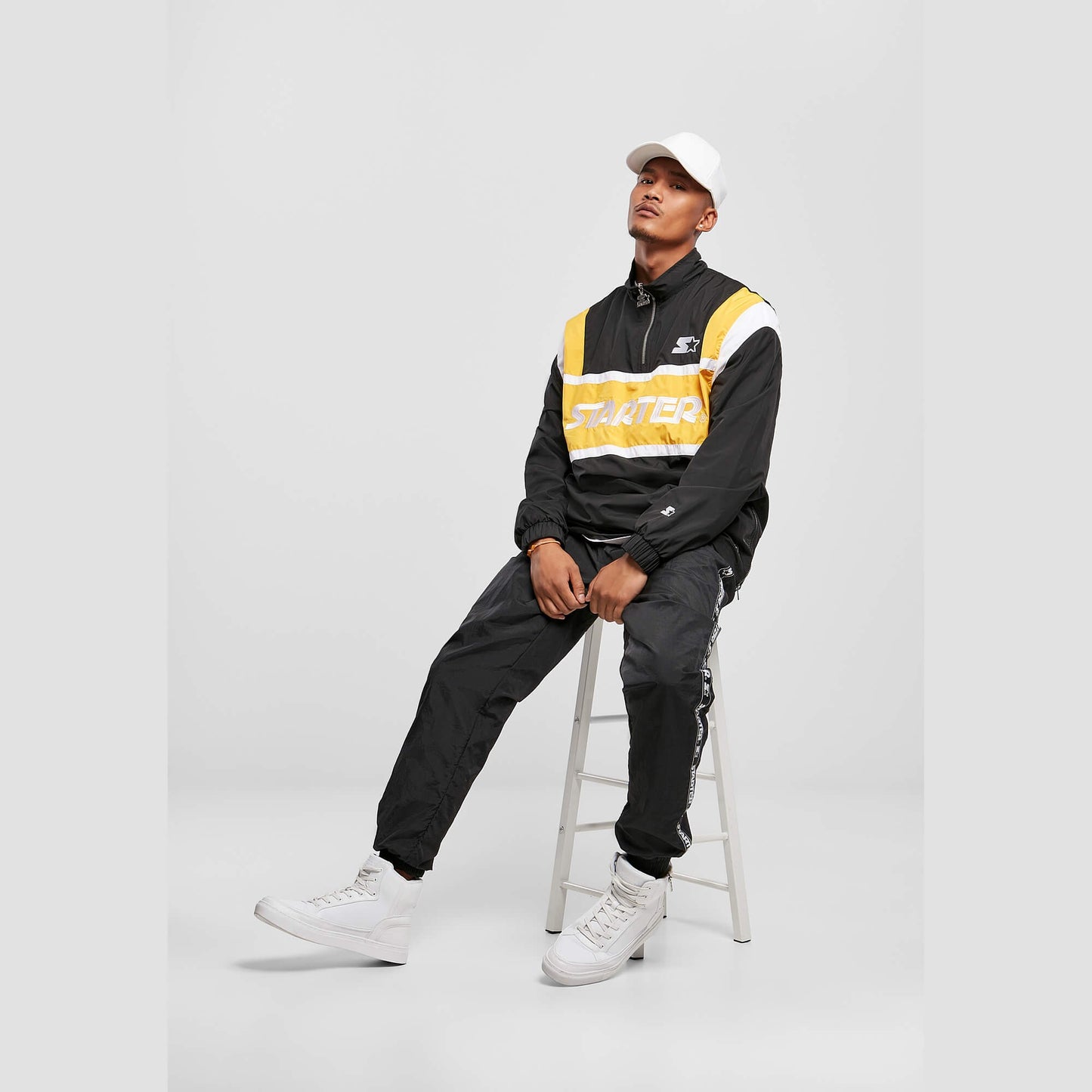 Starter Half Zip Retro Jacket Retro Black/Golden/White