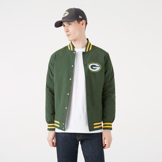 Bunda bomber NEW ERA NFL Team wordmark jacket Green Bay Packers zelená