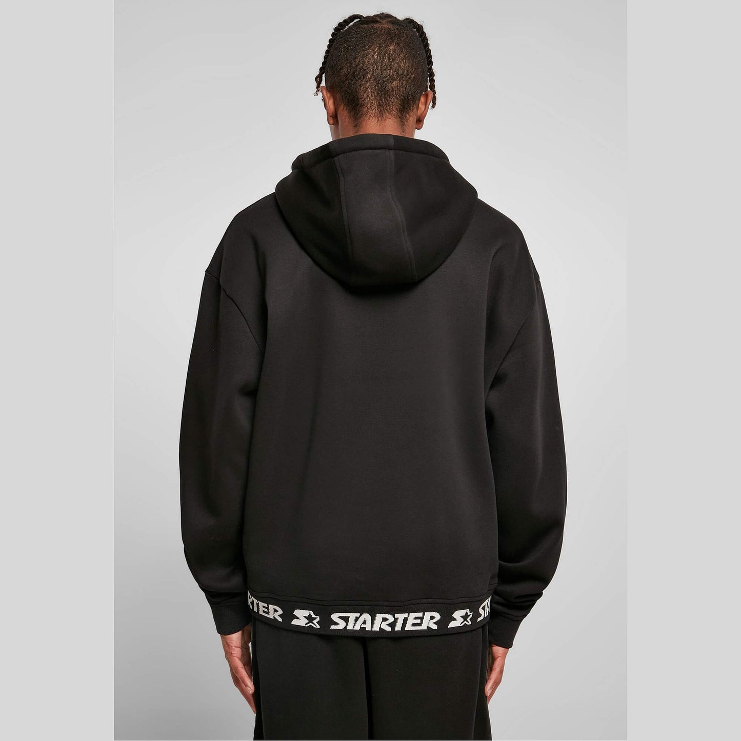 Starter Jaquard Rib Hoodie Black