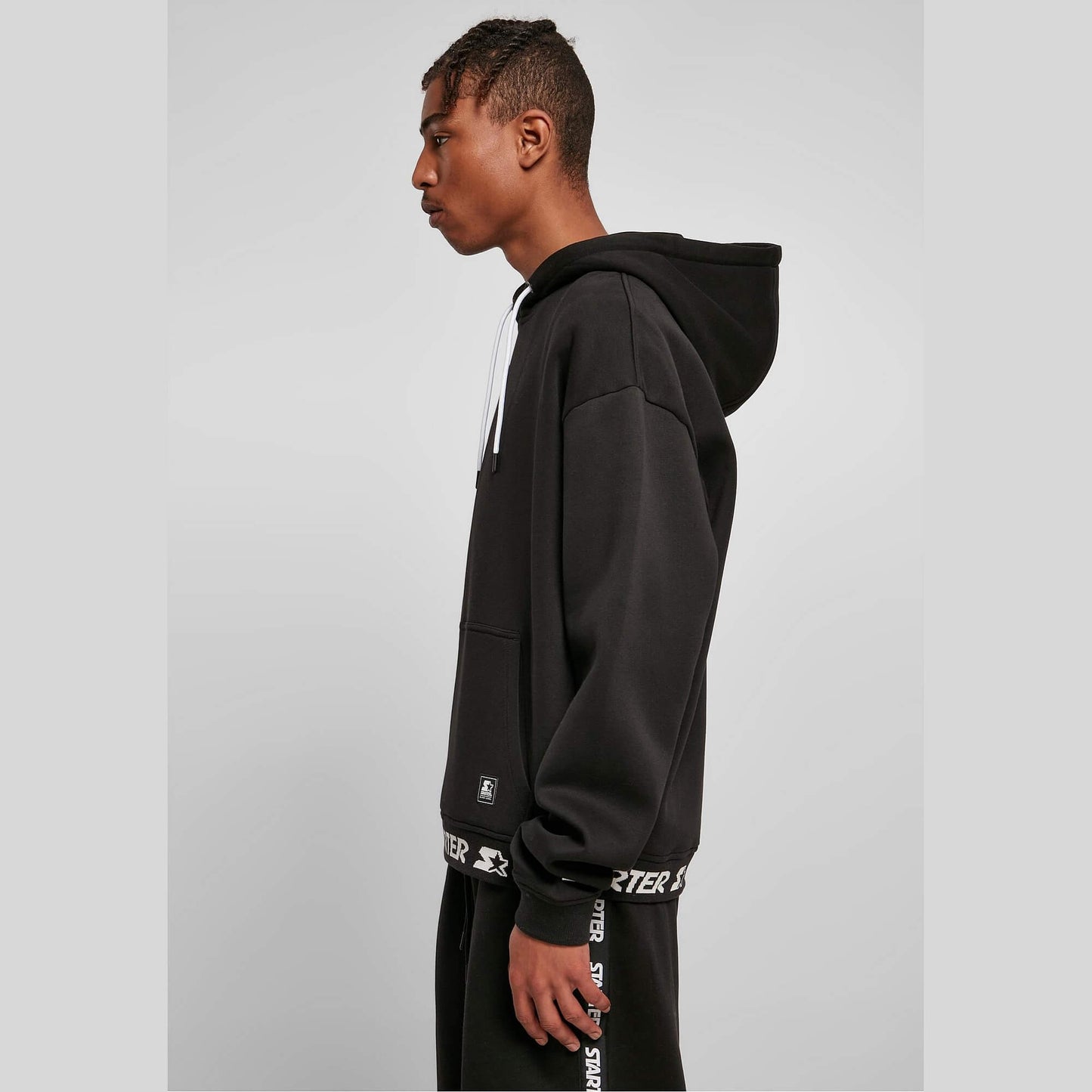 Starter Jaquard Rib Hoodie Black